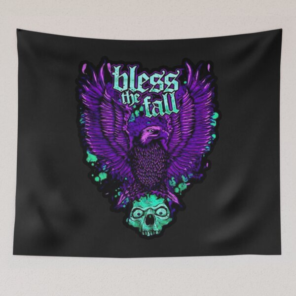 Item preview, blue phoenix with skull   designed and sold by PissyPrints2.