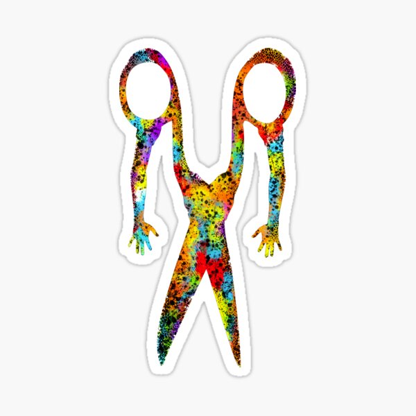 "Scissor Sister" Sticker for Sale by Metafables Redbubble
