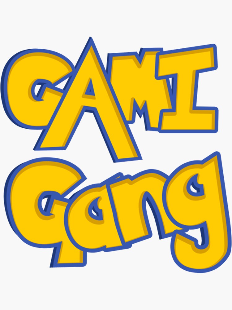 "Gami Gang " Sticker for Sale by PissyPrints2 Redbubble