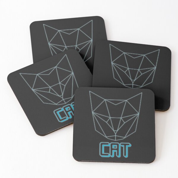 Item preview, geometric cat designed and sold by capotees.