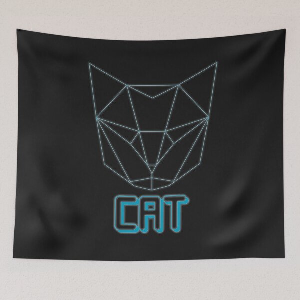 Item preview, geometric cat designed and sold by capotees.