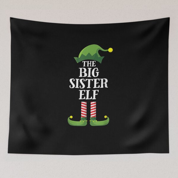 Item preview, the Big Sister Elf Matching Family Christmas Pajama funny idea gift for big sister designed and sold by wi trendshop.
