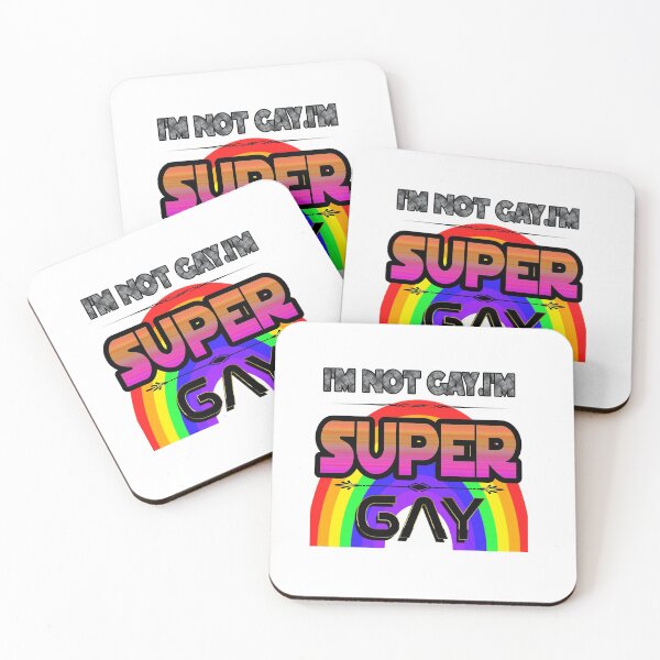Item preview, I'M NOT GAY I'M SUPER GAY designed and sold by harounshirt.