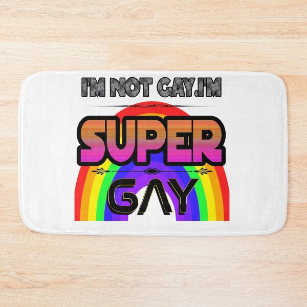 Item preview, I'M NOT GAY I'M SUPER GAY designed and sold by harounshirt.