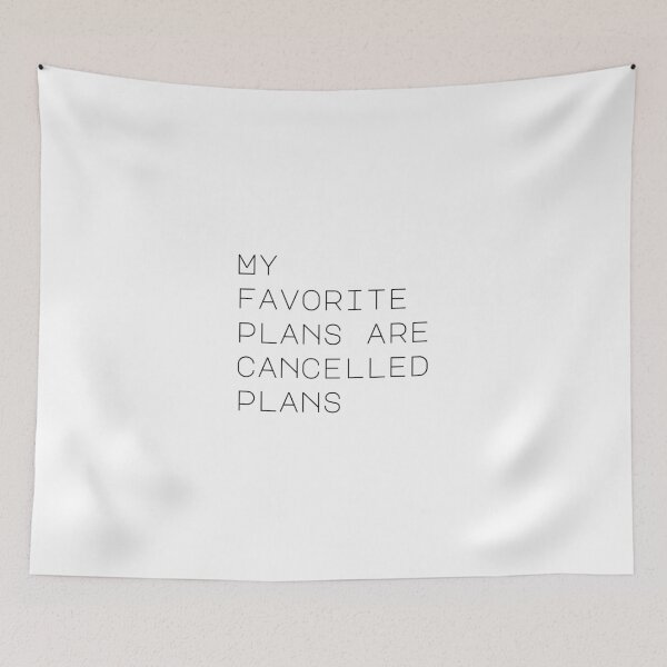 Item preview, My favorite plans are cancelled plans, Introvert, Antisocial designed and sold by cyhdesign.