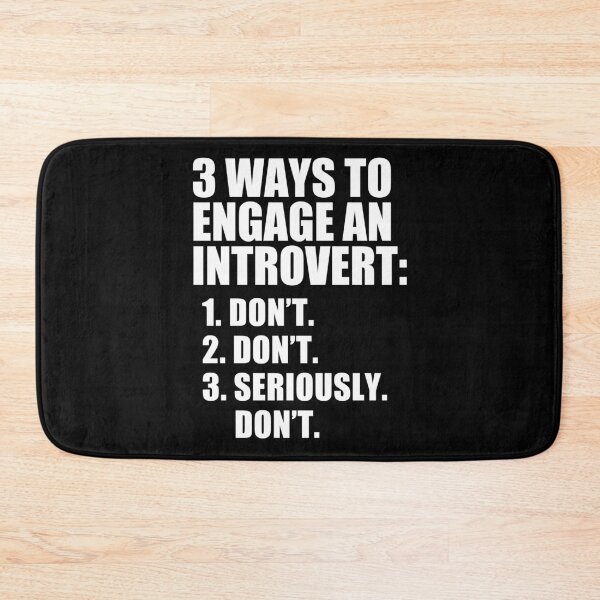 Item preview, funny introvert sarcastic offended saying 3 WAYS TO ENGAGE AN INTROVERT gift  Birthday Meme Girlfriend boyfriend designed and sold by joygift369.
