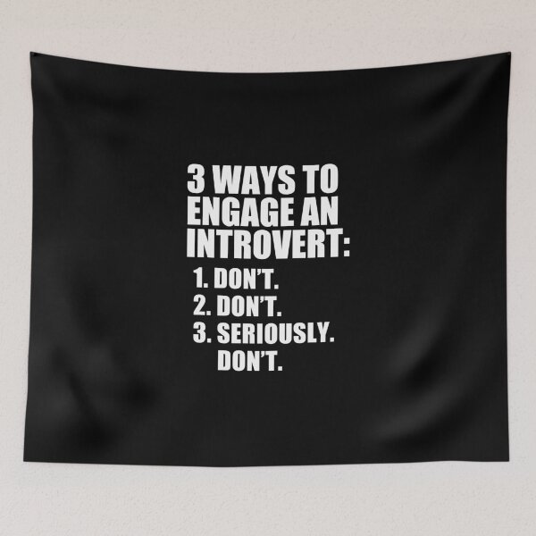 Item preview, funny introvert sarcastic offended saying 3 WAYS TO ENGAGE AN INTROVERT gift  Birthday Meme Girlfriend boyfriend designed and sold by joygift369.