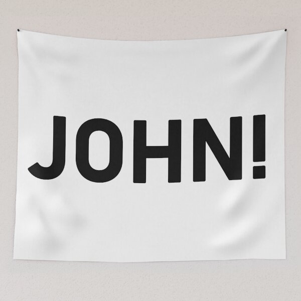 Item preview, John Name Black Letters designed and sold by LastGenLad.