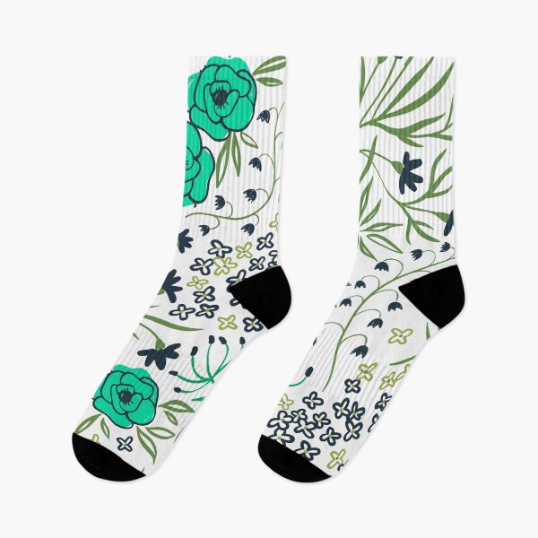 Item preview, Beautiful Simple blue green Floral design aesthetic designed and sold by Preety Padhiyar.