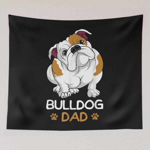 Artikelvorschau, Mens Bulldog Dad Funny English Bulldog Dog Owner for Men entworfen und verkauft von Melle123234.