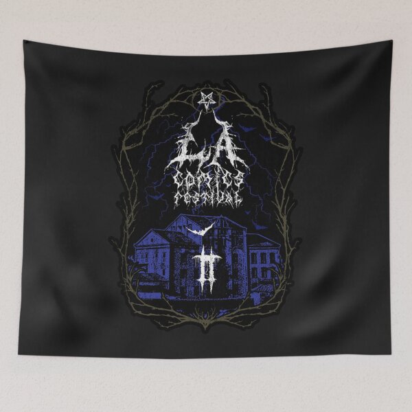 Item preview, scary blue house nightmare   designed and sold by PissyPrints2.