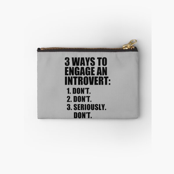 Item preview, funny introvert sarcastic offended saying 3 WAYS TO ENGAGE AN INTROVERT gift  Birthday Meme Girlfriend boyfriend designed and sold by joygift369.