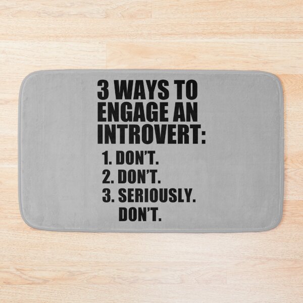 Item preview, funny introvert sarcastic offended saying 3 WAYS TO ENGAGE AN INTROVERT gift  Birthday Meme Girlfriend boyfriend designed and sold by joygift369.