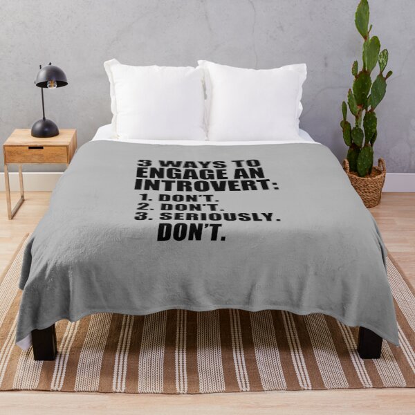 Item preview, funny introvert sarcastic offended saying 3 WAYS TO ENGAGE AN INTROVERT gift  Birthday Meme Girlfriend boyfriend designed and sold by joygift369.
