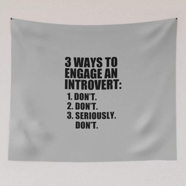 Item preview, funny introvert sarcastic offended saying 3 WAYS TO ENGAGE AN INTROVERT gift  Birthday Meme Girlfriend boyfriend designed and sold by joygift369.