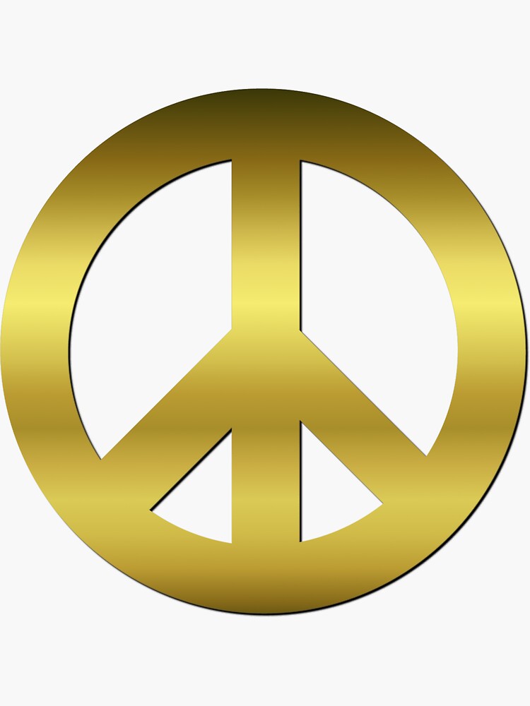 golden-cnd-peace-symbol-sticker-by-podartist-redbubble