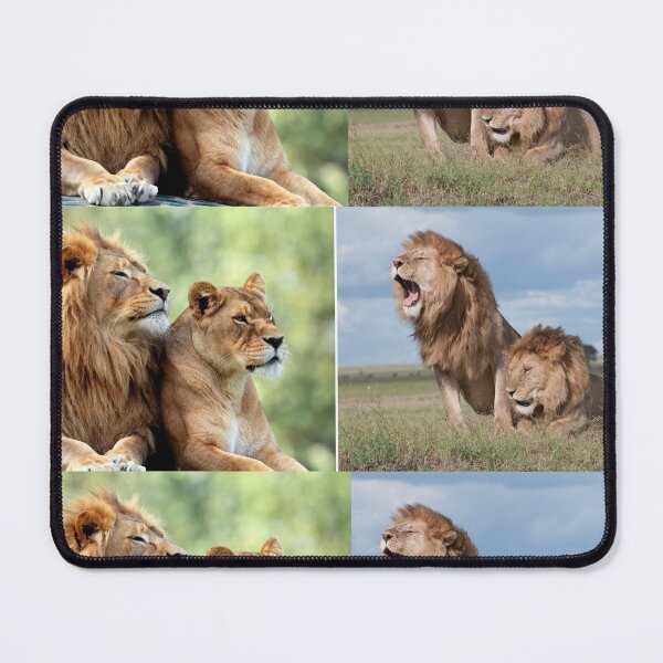 Item preview, Floral Two Lions in grassland. designed and sold by Hinny8.