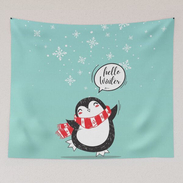 Item preview, Hello Winter Penguin designed and sold by fowons.