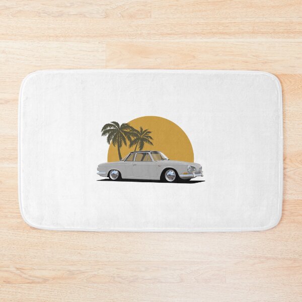 Item preview, Karmann Ghia Type 34 Razor with palm tree sunset background designed and sold by Hamilton illustrations.