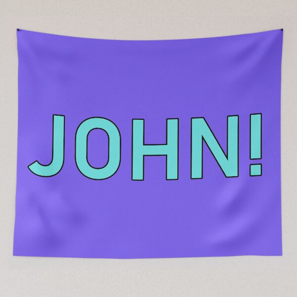 Item preview, John Name Light Blue Letters designed and sold by LastGenLad.