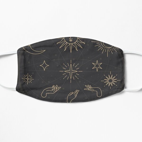 Heavenly object vector golden sketch Flat Mask