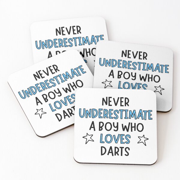 Item preview, Never underestimate a boy who loves darts  designed and sold by TheGreenGoat.
