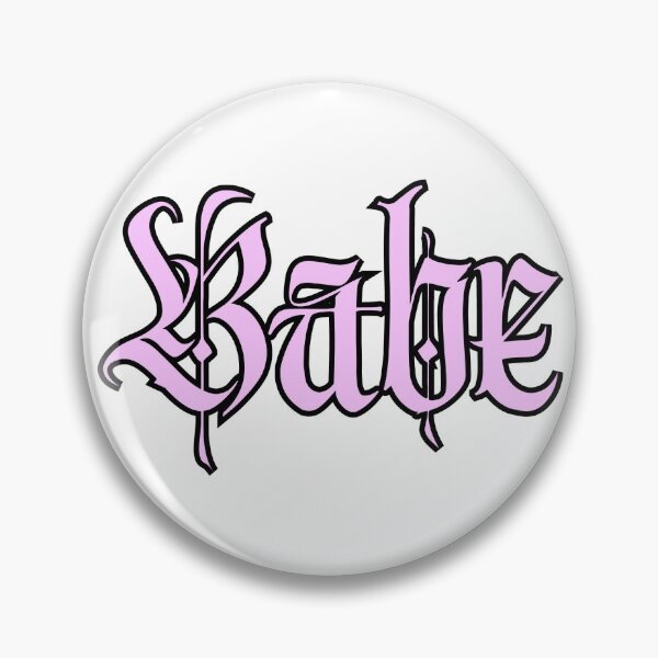 Item preview, Babe Pink Gothic Style Text designed and sold by Ninjakandy.