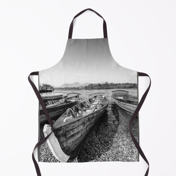 Item preview, Derwentwater Wooden Rowing Boat Black And White designed and sold by Paul Thompson Photography.