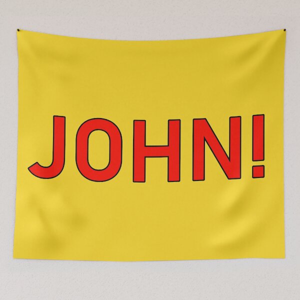 Item preview, John Name Red Letters designed and sold by LastGenLad.
