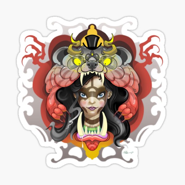 Beargirl Pegatina