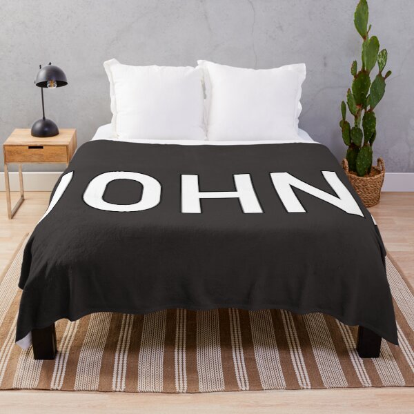 Item preview, John Name White Letters designed and sold by LastGenLad.