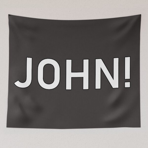Item preview, John Name White Letters designed and sold by LastGenLad.