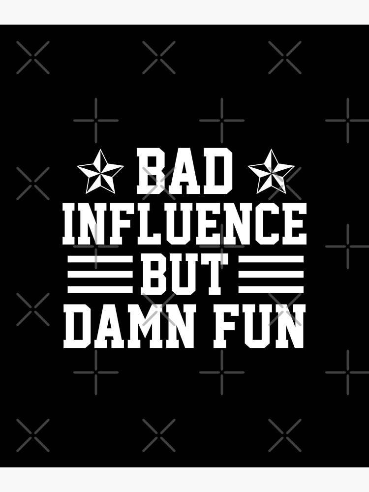 Bad Influence But Damn Fun - *MATURE* Engraved Funny Tumbler, Best Friend  Mug, Funny Sarcastic Gift Mug For Her