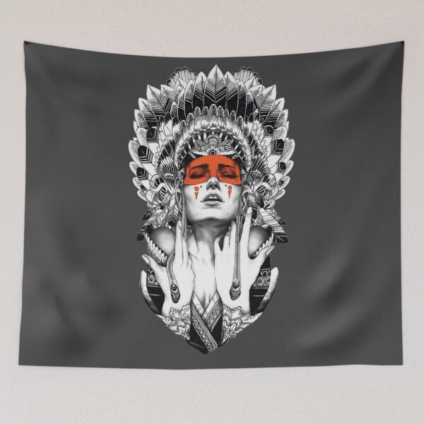 Item preview, Native American Woman designed and sold by BerryCats.