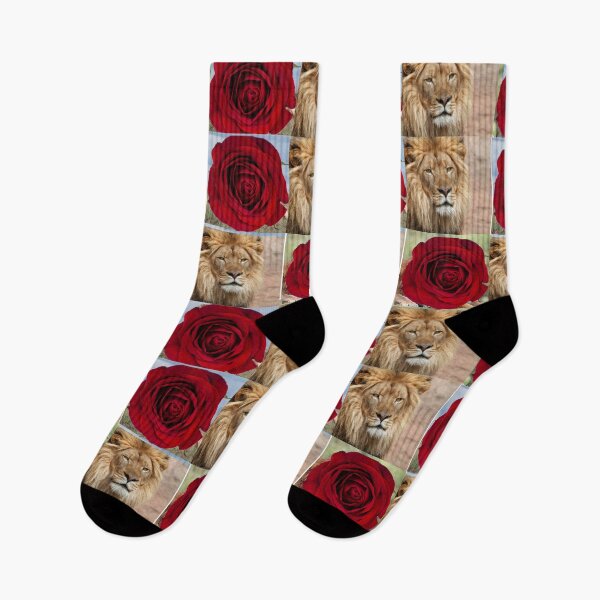 Item preview, Floral Red Roses and the Lion designed and sold by Hinny8.