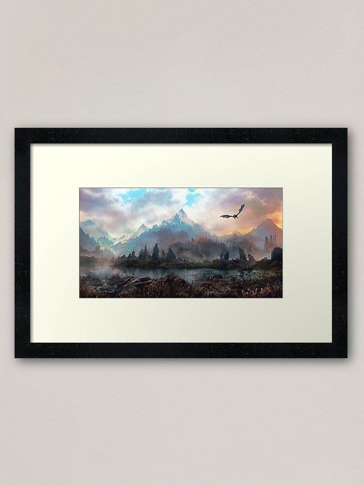 Alternate view of Dragon Mountain Framed Art Print