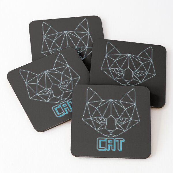 Item preview, geometric cat designed and sold by capotees.