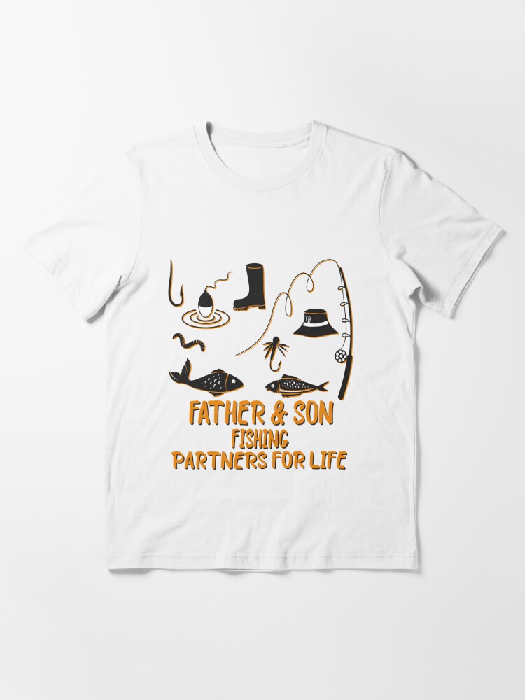 Dad Son Fishing Matching, Fishing, Father And Son Stickers Essential T- Shirt for Sale by Mouadox