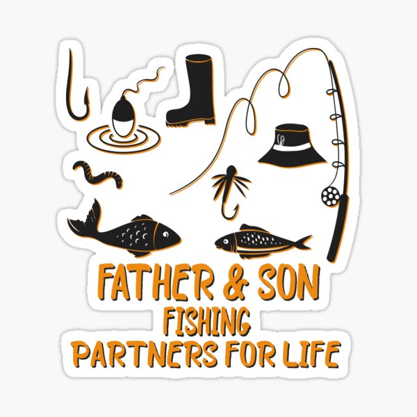 Dad Son Fishing Matching, Fishing, Father And Son T-shirt  Sticker for  Sale by Mouadox