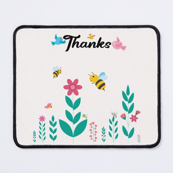 Item preview, Cute bee flowers and gift thanks you honey designed and sold by lakshithared.