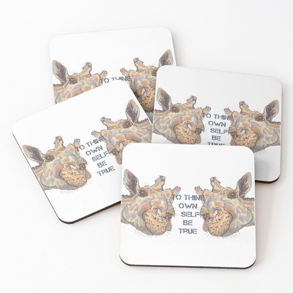 Item preview, To thine own self be true, Giraffe inspired, Wildlife wisdom, Africa wild designed and sold by DebbieJoyArt.
