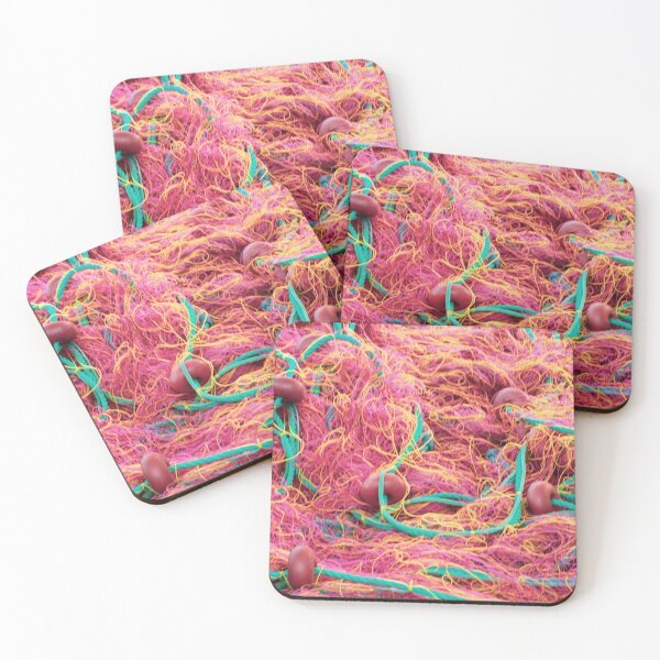 Item preview, Abstract  Image of Red Fishing Nets  designed and sold by nickbrayimages.