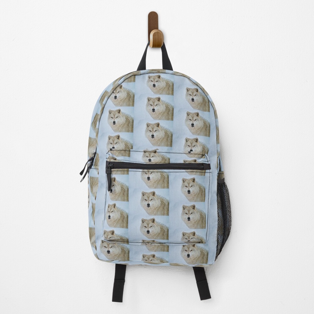 Vista previa del artículo con la obra «Mochila», diseñado y vendido por WolvesOnly.