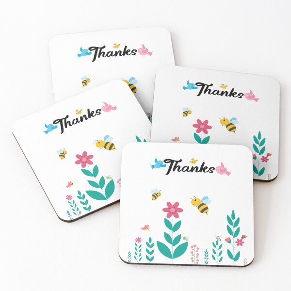 Item preview, Cute bee flowers and gift thanks you honey designed and sold by lakshithared.
