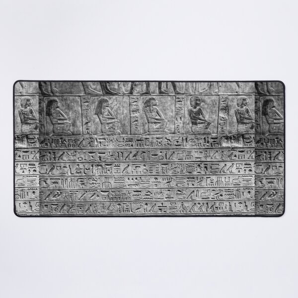 Item preview, Egyptian Hieroglyphs Written In Stone Black And White designed and sold by Paul Thompson Photography.
