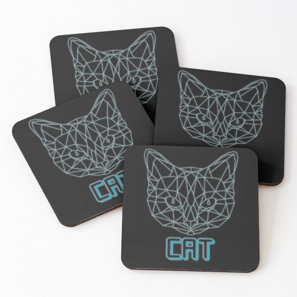 Item preview, geometric cat designed and sold by capotees.