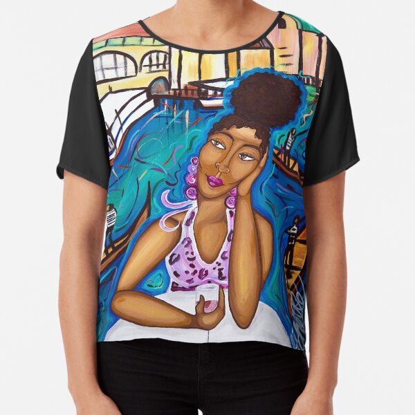 MISSING VENICE Chiffon Top