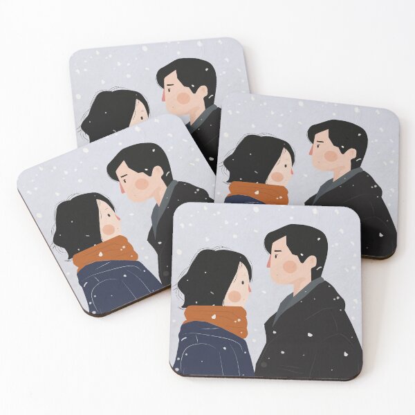 Item preview, Couple in the Snow designed and sold by UnicornFlamingo.