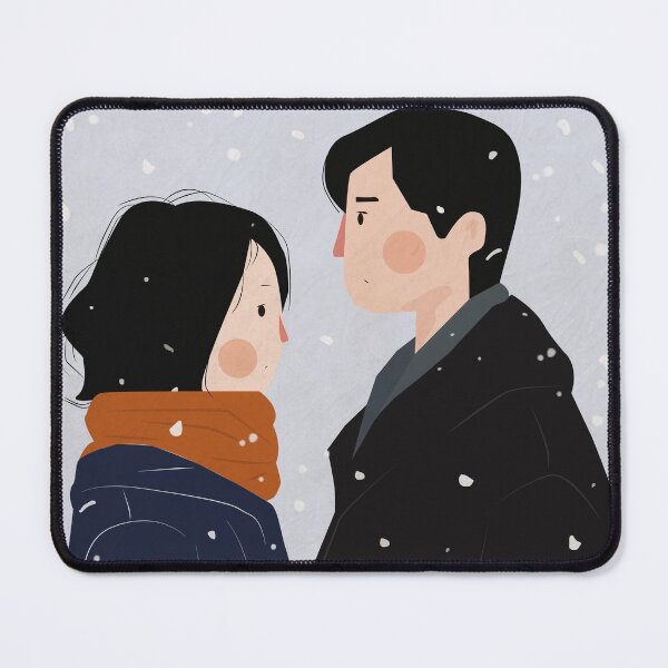 Item preview, Couple in the Snow designed and sold by UnicornFlamingo.