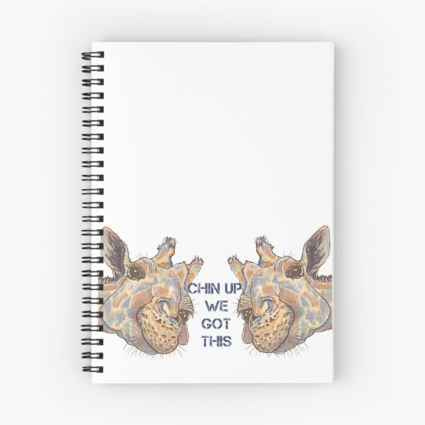 Item preview, Chin up. We got this, Giraffe inspired, Wildlife wisdom, Africa wild designed and sold by DebbieJoyArt.